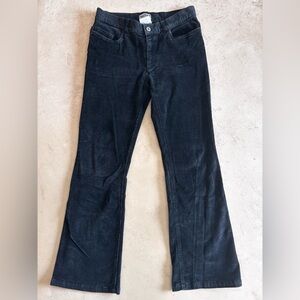 Women's Black Corduroy Flared Pants